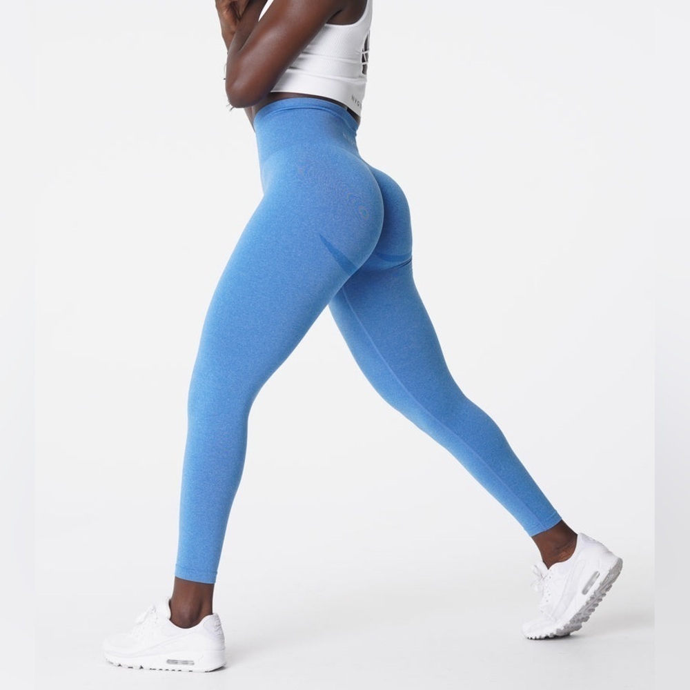 NVGTN Ocean Blue Curve Seamless Leggings Women’s size Small